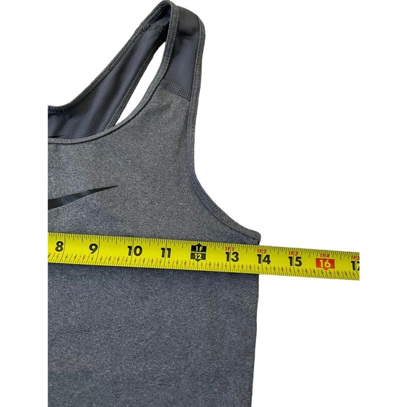 Nike Dri Fit Women Size Small Gray Racerback Activewear Shirt (36-46) - Picture 5 of 6
